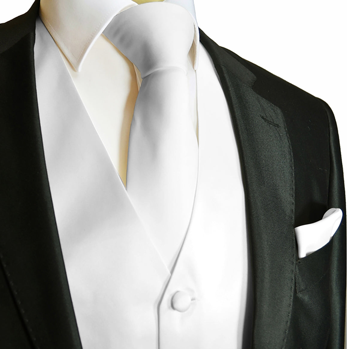 2-Piece Solid Color Vest and Necktie Set