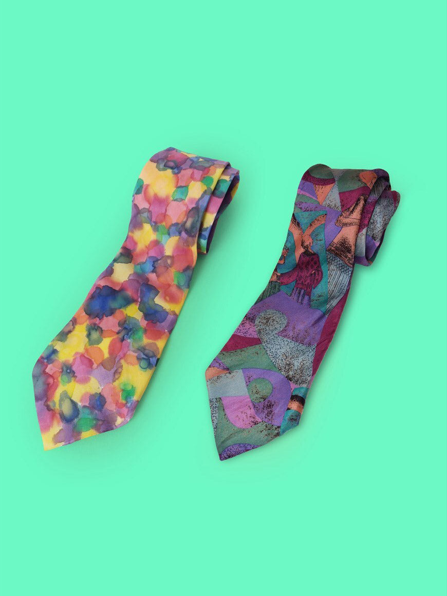 2 Silk Ties Set