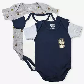 3 Pack Baby Lion-Mix Unisex Bodysuits