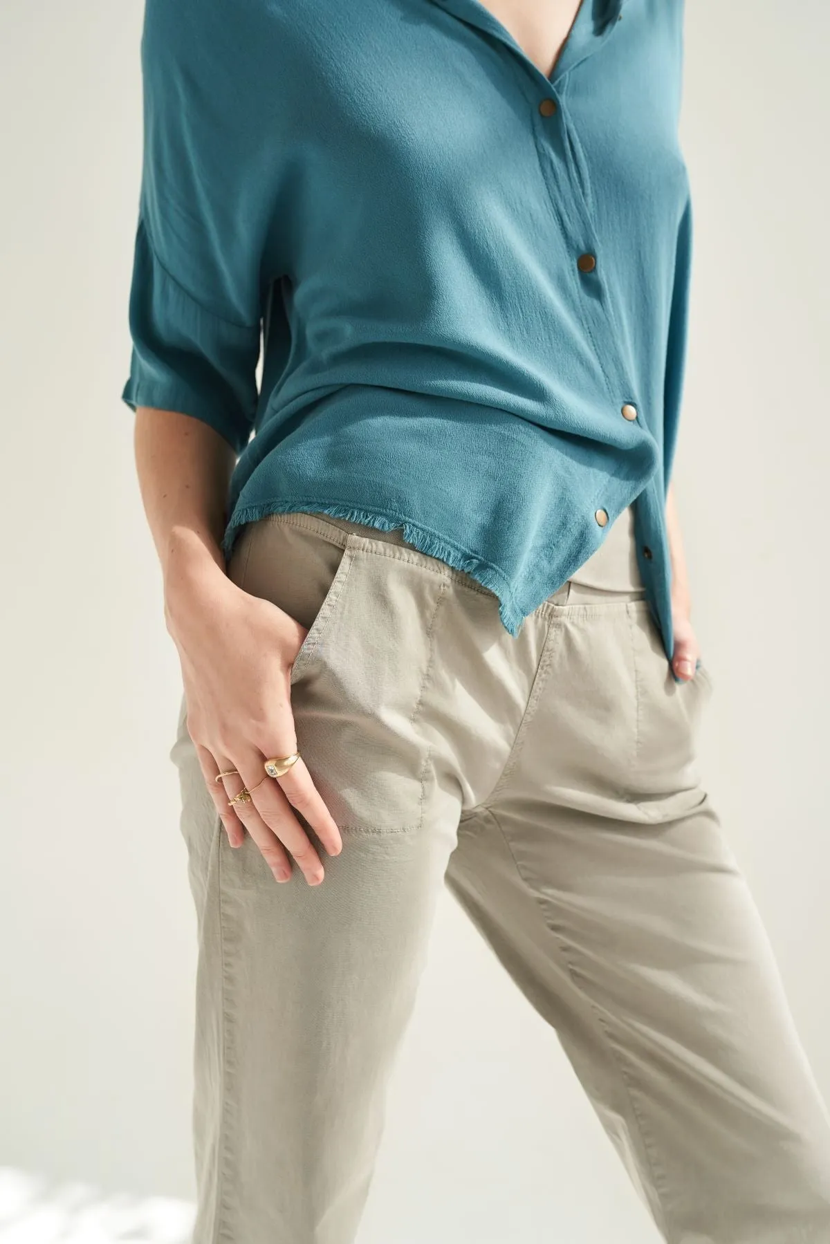 Fold Over 4-Pocket Pants