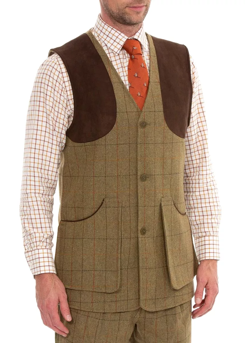 Alan Paine Combrook Tweed Shooting Waistcoat - Sale