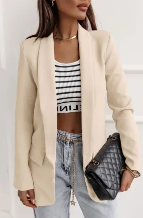 Stone Oversized Carerra Blazer Jacket