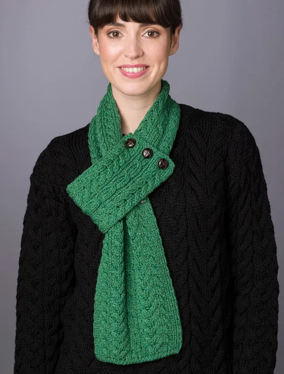 Aran Knit Loop Scarf.