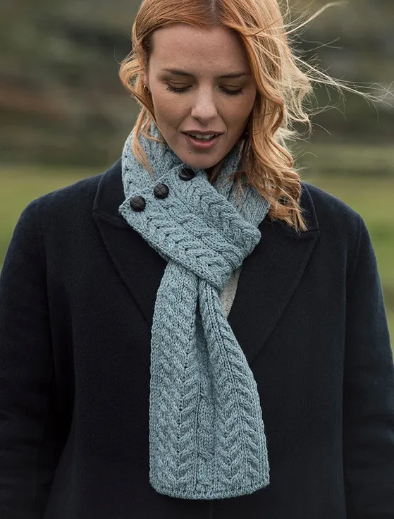 Aran Knit Loop Scarf.