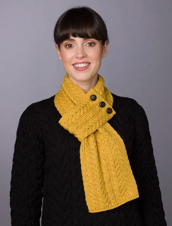 Aran Knit Loop Scarf.