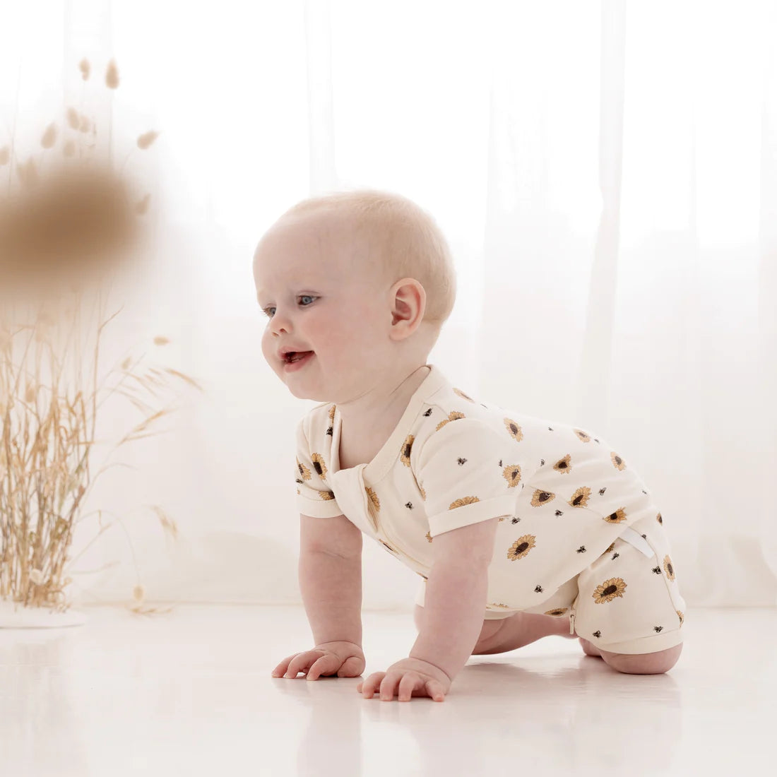 Aster & Oak - Sunflower Printed Romper