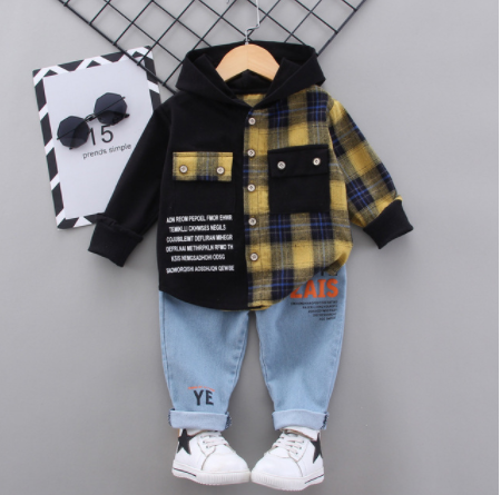 Baby Boys Clothing Sets Autumn Spring Infant Tracksuits Toddler Cotton Denim Outfits Newborn Boys Clothing Suits