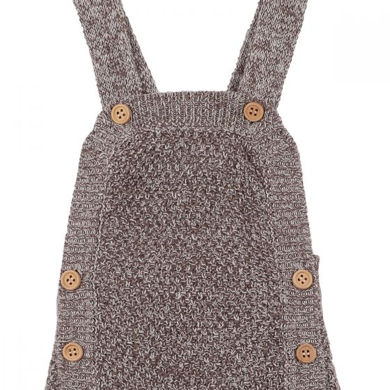 Baby Knit Overalls - Chestnut (SEO optimized)