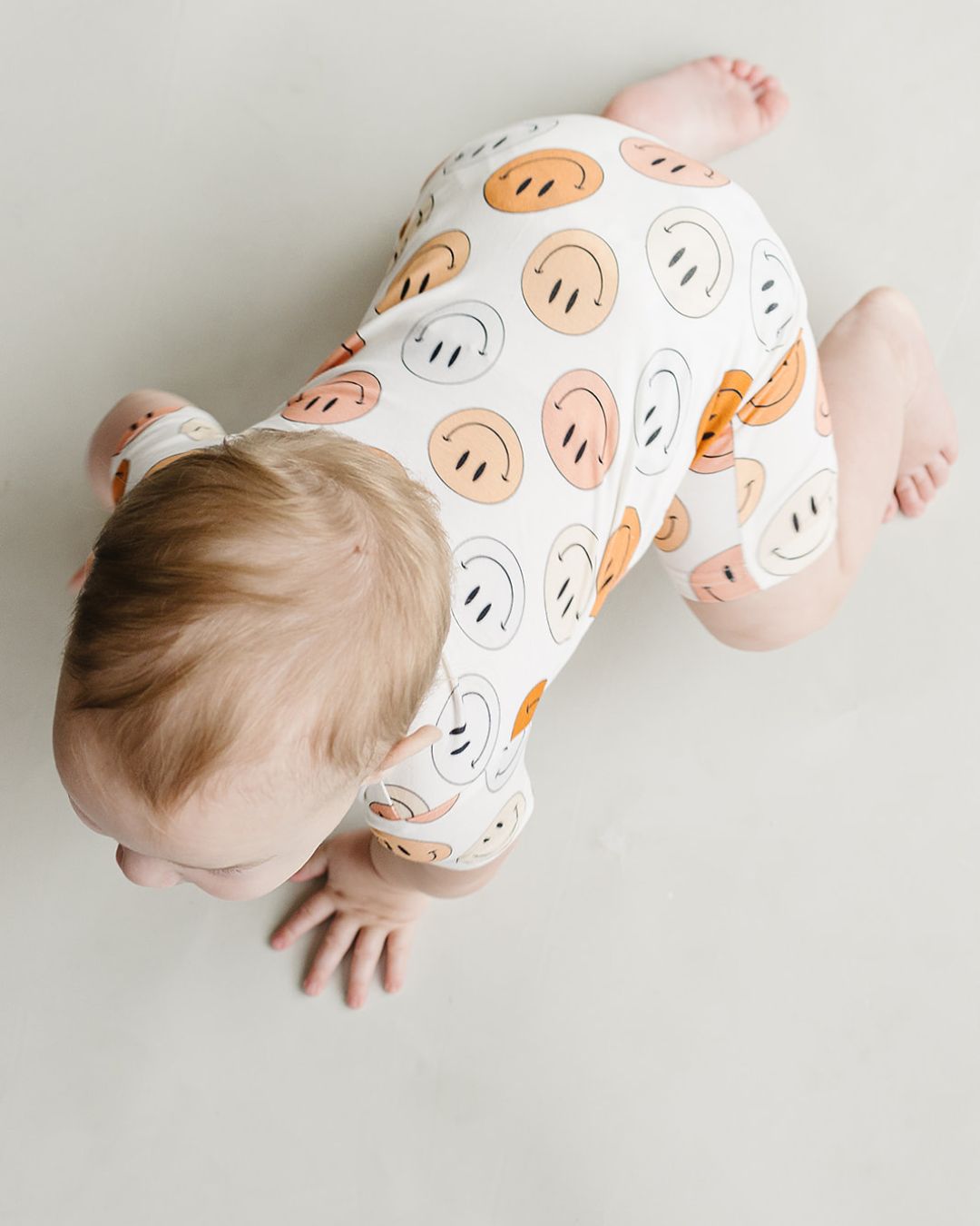 Bamboo Romper - Copper - Smiley