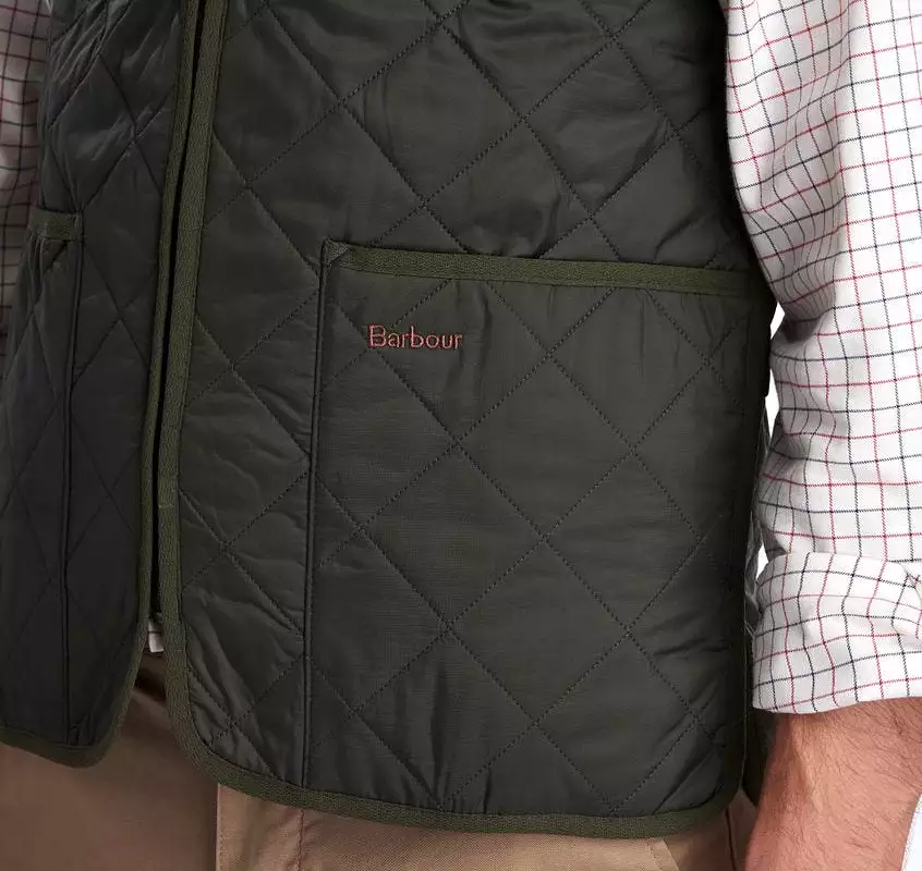 Barbour Quilted Vest, Zip-In Liner