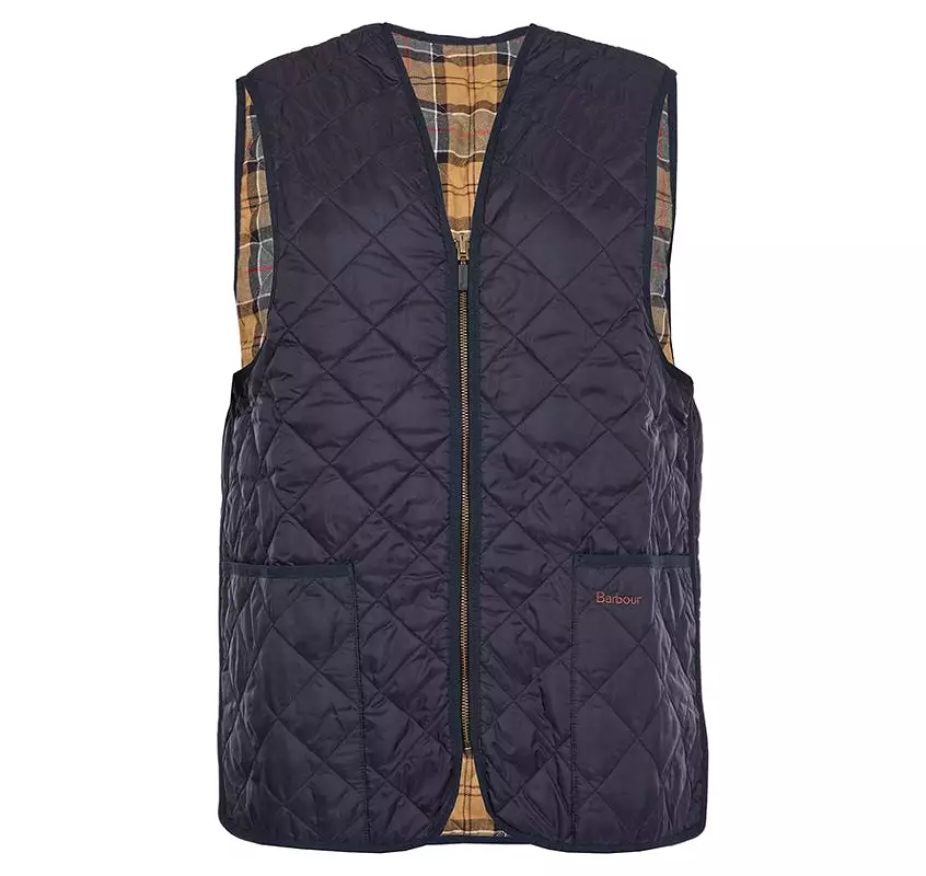 Barbour Quilted Vest, Zip-In Liner