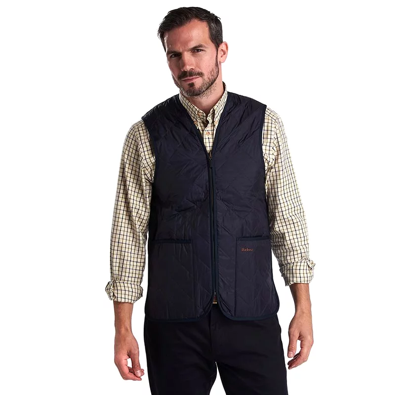 Barbour Quilted Vest, Zip-In Liner