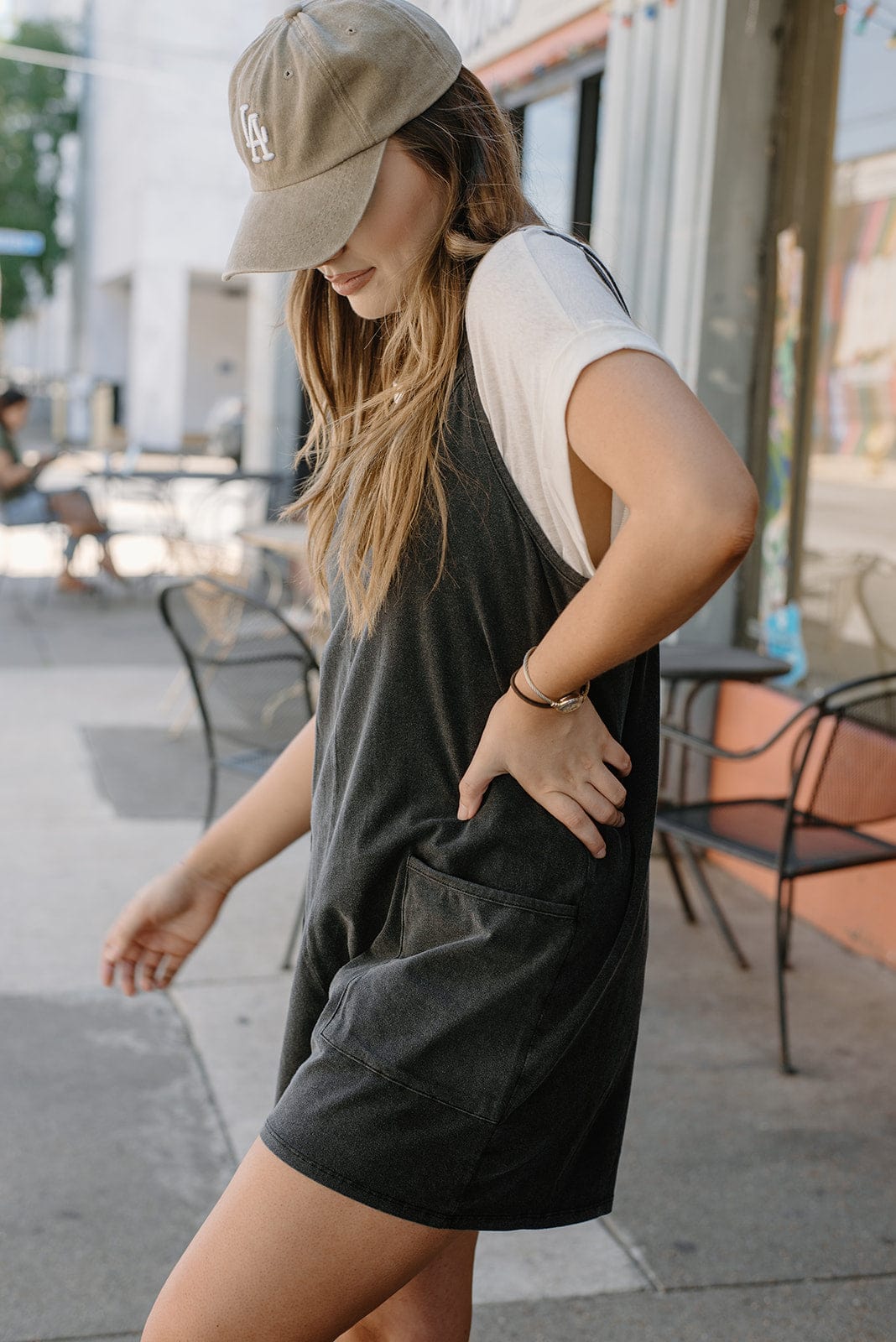 Black Sleeveless Romper