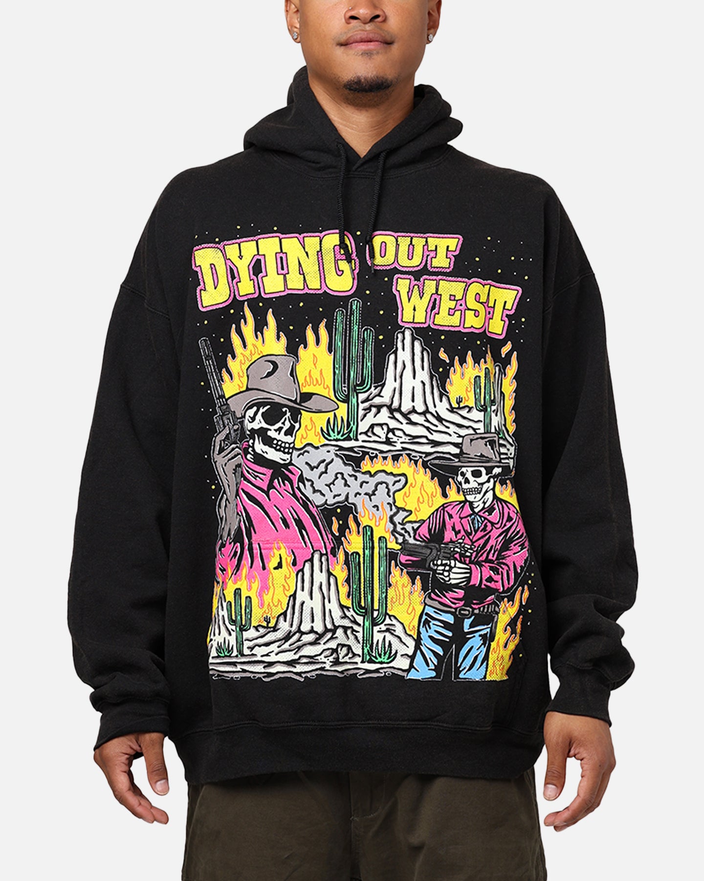 Black Wash Goat Crew Dying Out West Hoodie