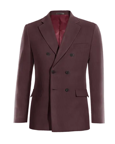  Blazer cruzada burdeos solapa ancha esencial