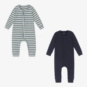 Blue Cotton Rompers Bundle