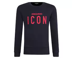 Blue Dsquared2 Junior's Icon Crew Neck Sweatshirt (D2S248U)