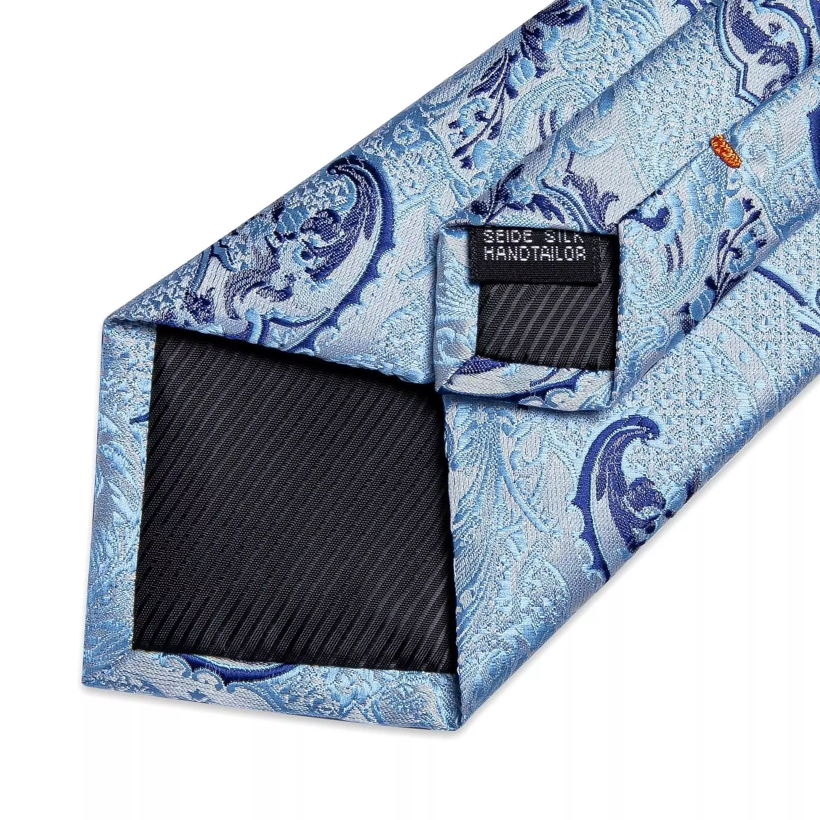 Blue Paisley Silk Necktie Set - Buy Online Now. Perfect for Formal Occasions. Limited Stock.