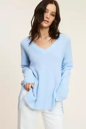 Blue V-Neck Sweater - Best Deals & Discounts for Stylish Apparel