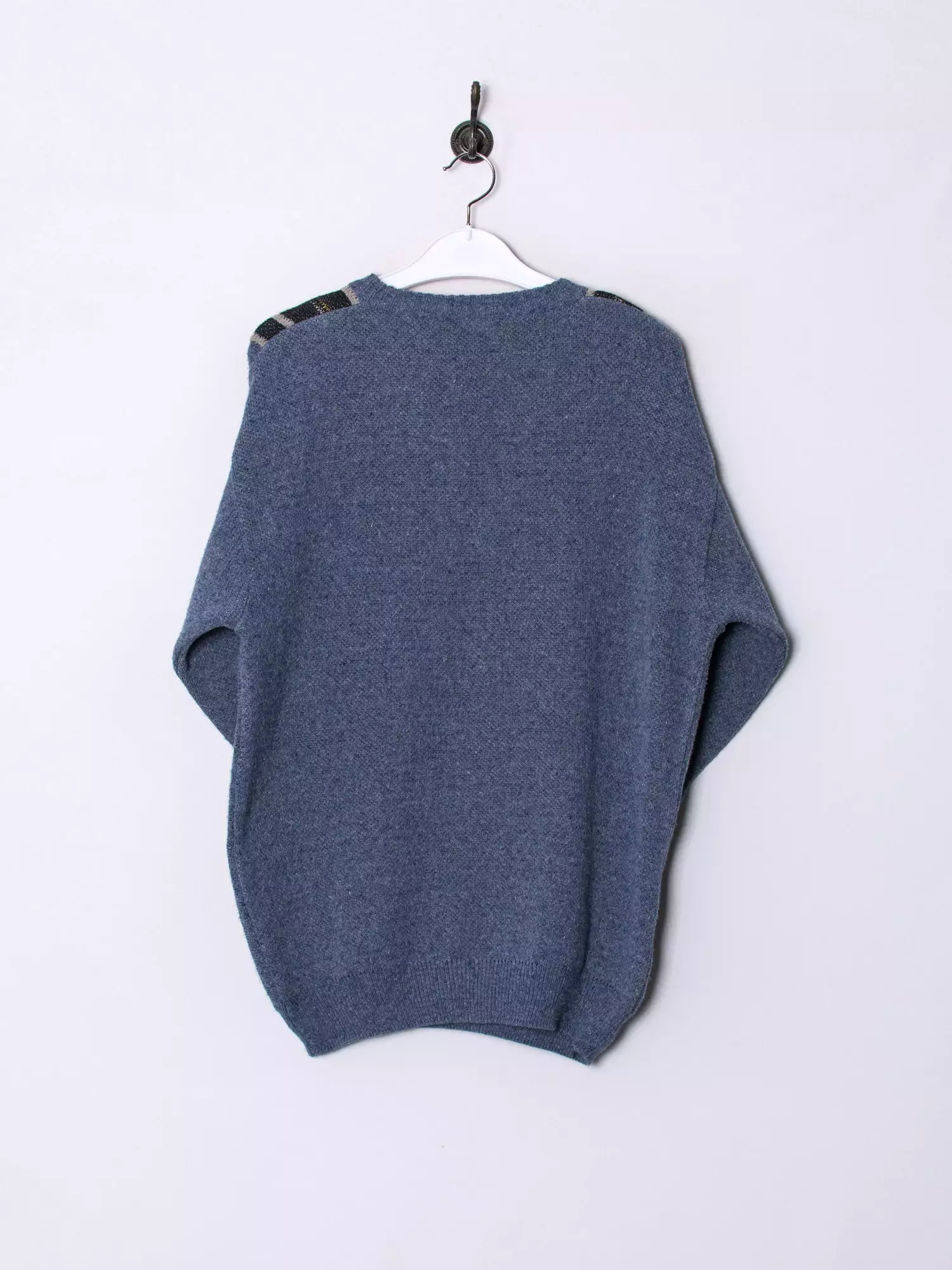 Blue V-Neck Sweater.