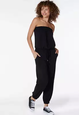 Bobi Strapless Jumpsuit Black - Buy Online