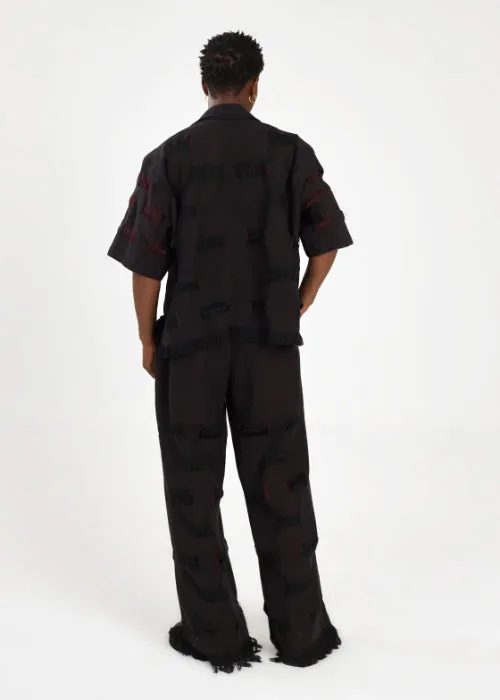 Men's Black Pant and Shirt Set Boyedoe Busumuru II