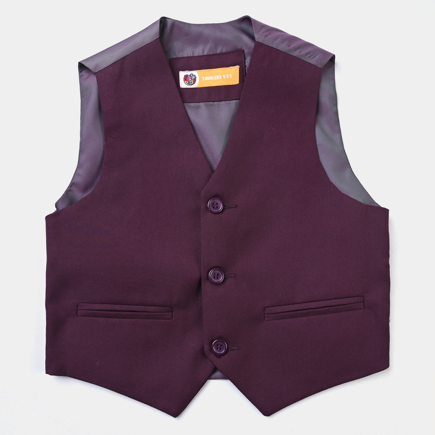 Boys maroon 3-piece suit with coat and pants