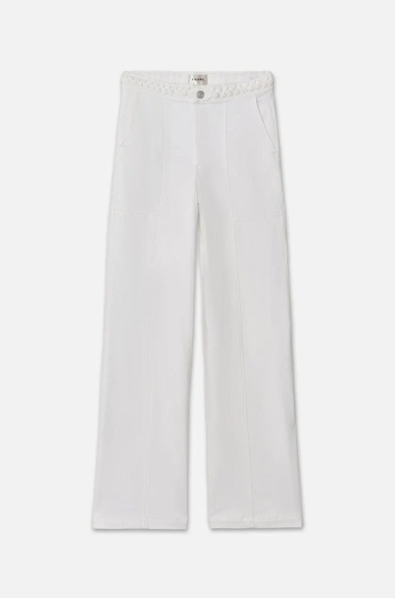 Braided High waisted wide leg pants