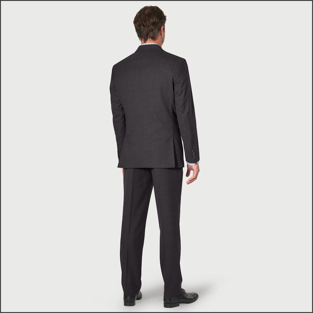 Brook Taverner Charcoal Suit - Wool Blend, Waistcoat Optional