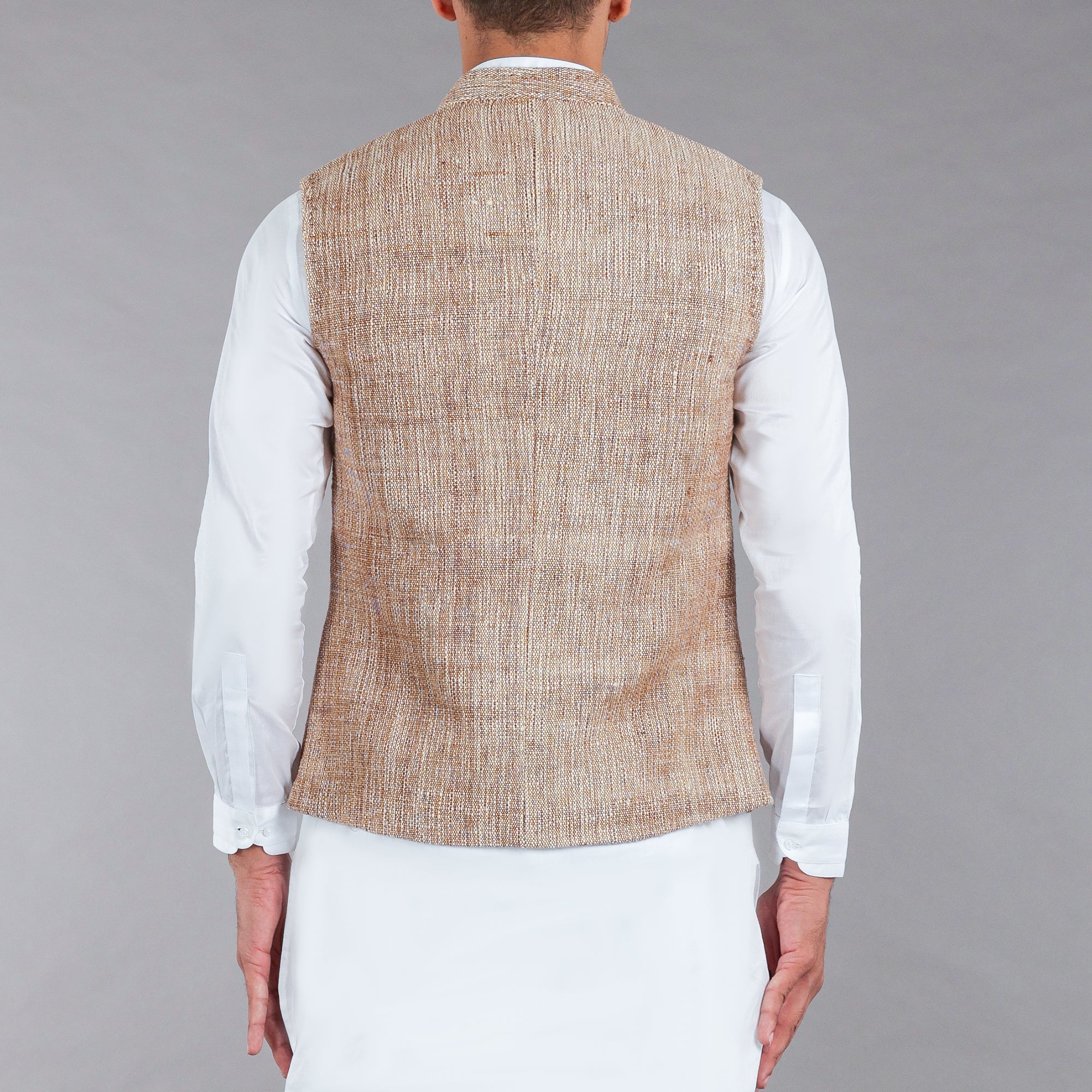 Brown Khaddar Vest