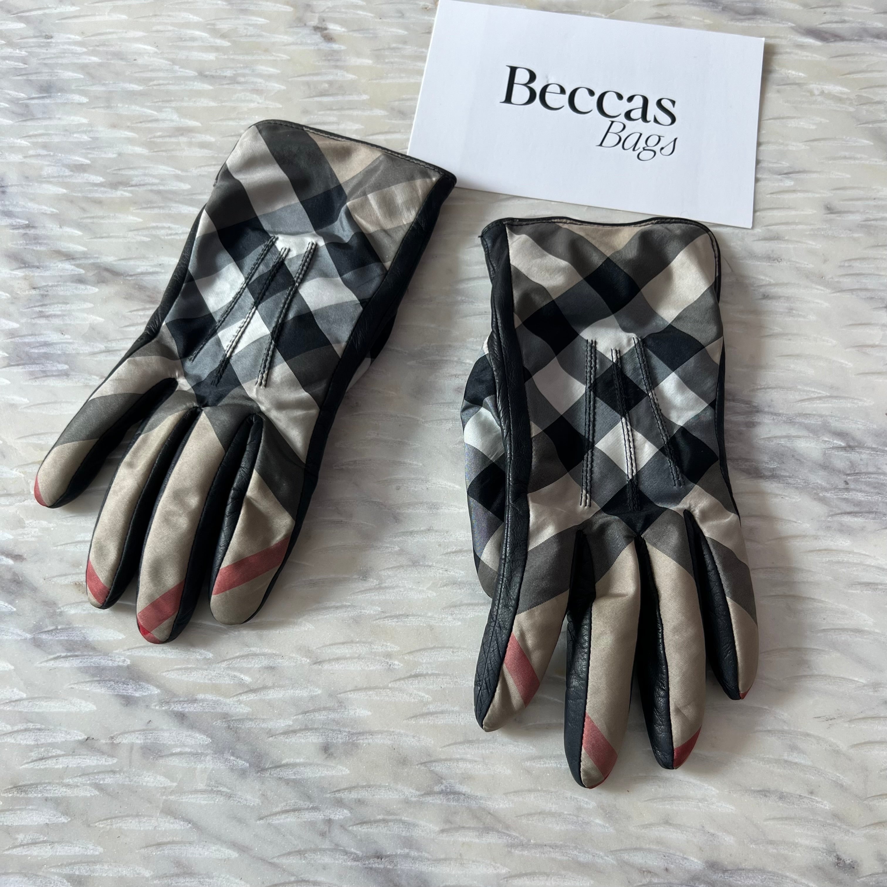 Burberry Leather Gloves - Shop Now!