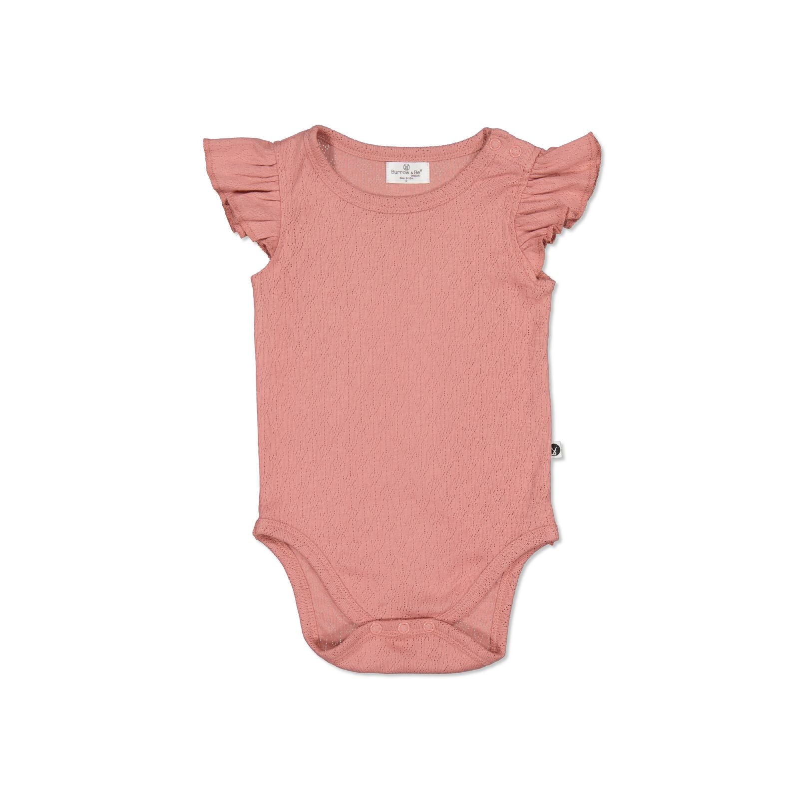 Burrow & Be Pointelle Flutter Sleeve Bodysuit Dusk - result