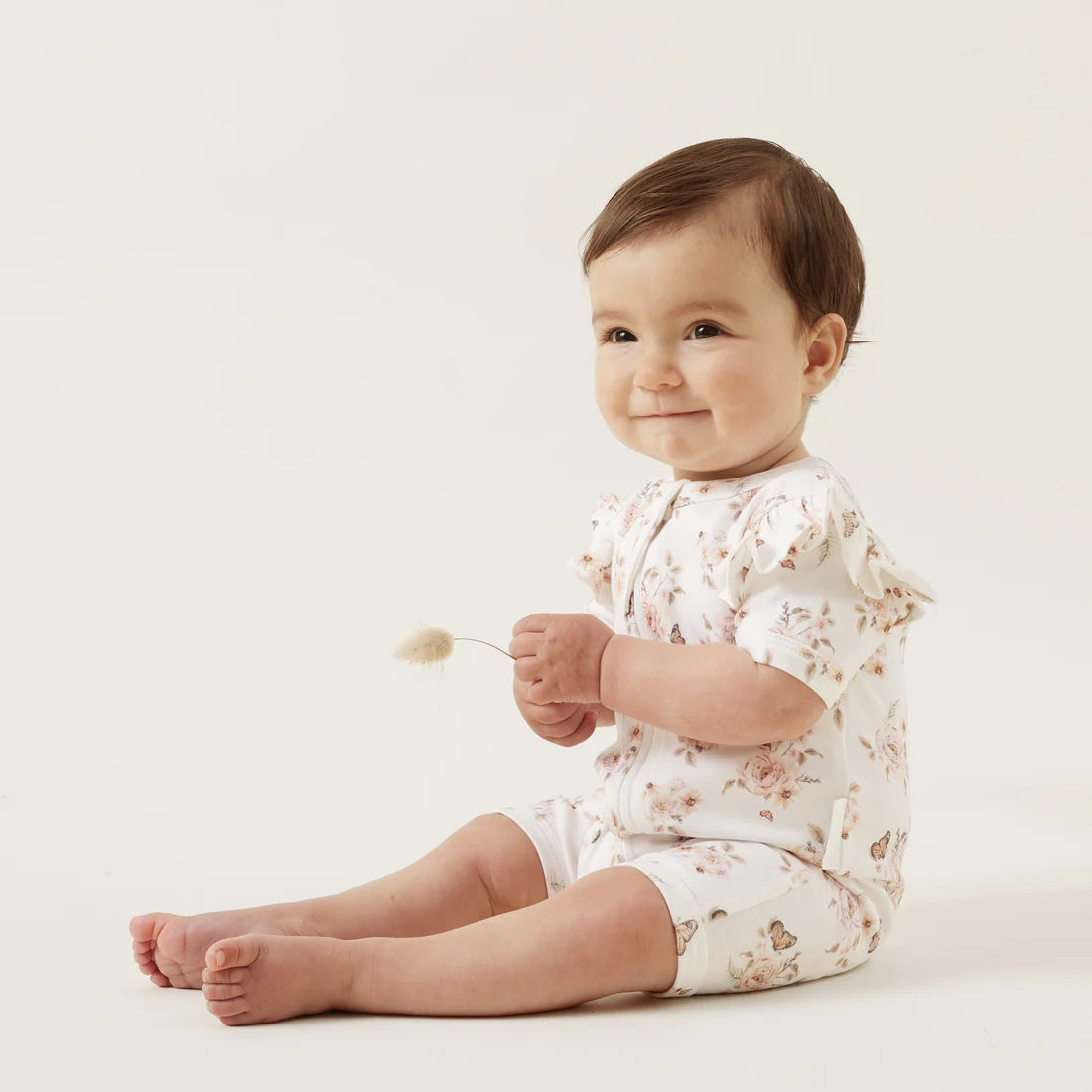 Butterfly Garden Zip Romper (Aster & Oak)