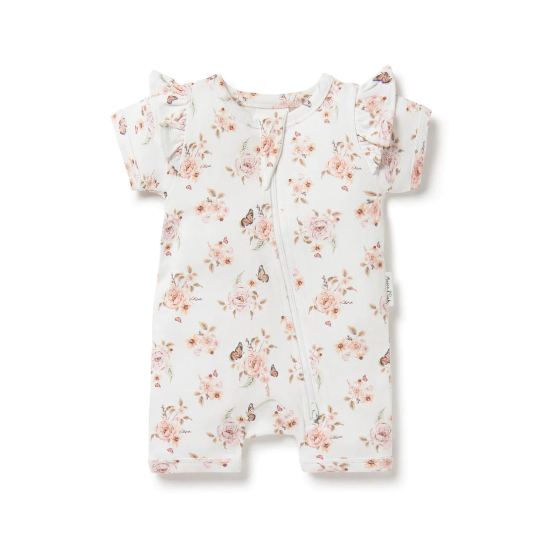 Butterfly Garden Zip Romper (Aster & Oak)