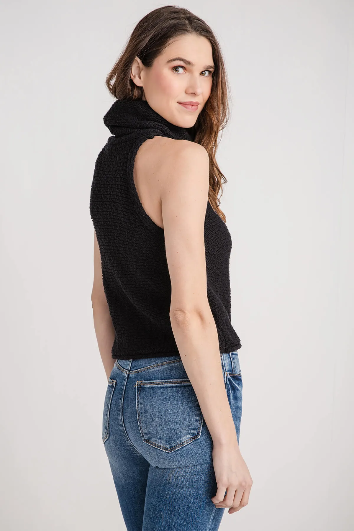 Sleeveless Mockneck Sweater - By Together.