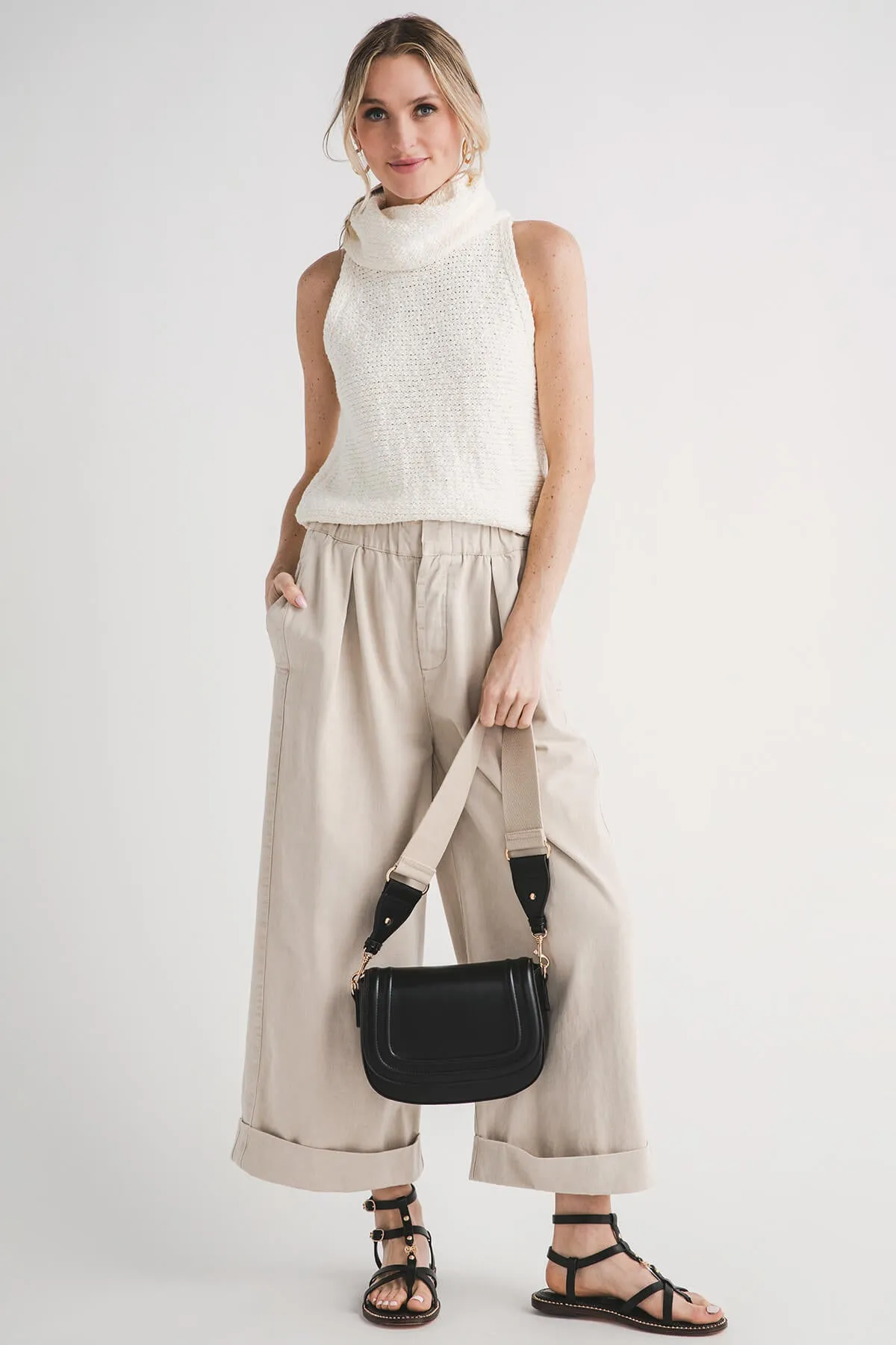 Sleeveless Mockneck Sweater - By Together.