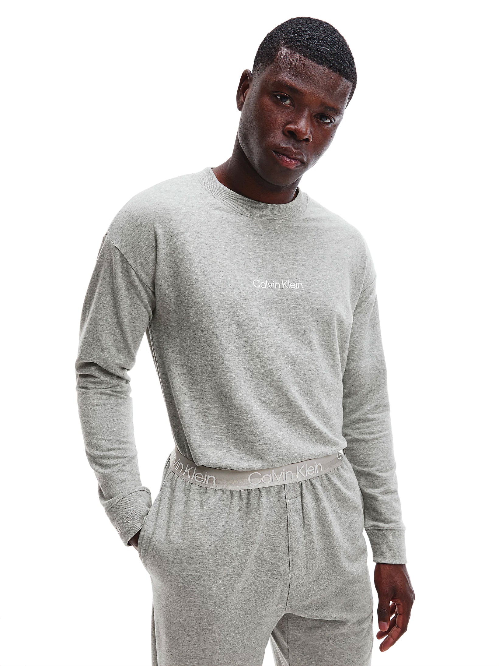 Calvin Klein Men's Lounge Crew Neck Sweatshirt - Contemporary Design.