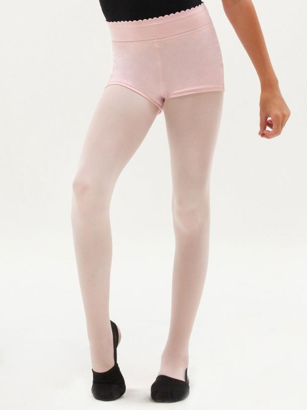 Capezio Child Divine Dancer Scalloped Waistband Short - 11436C - Size 10-12 (Large) - Clearance Sale - Pink