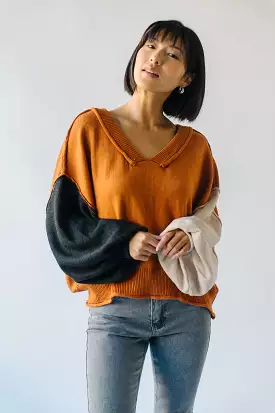 Cardona Brick Multi V-Neck Sweater (direct result)