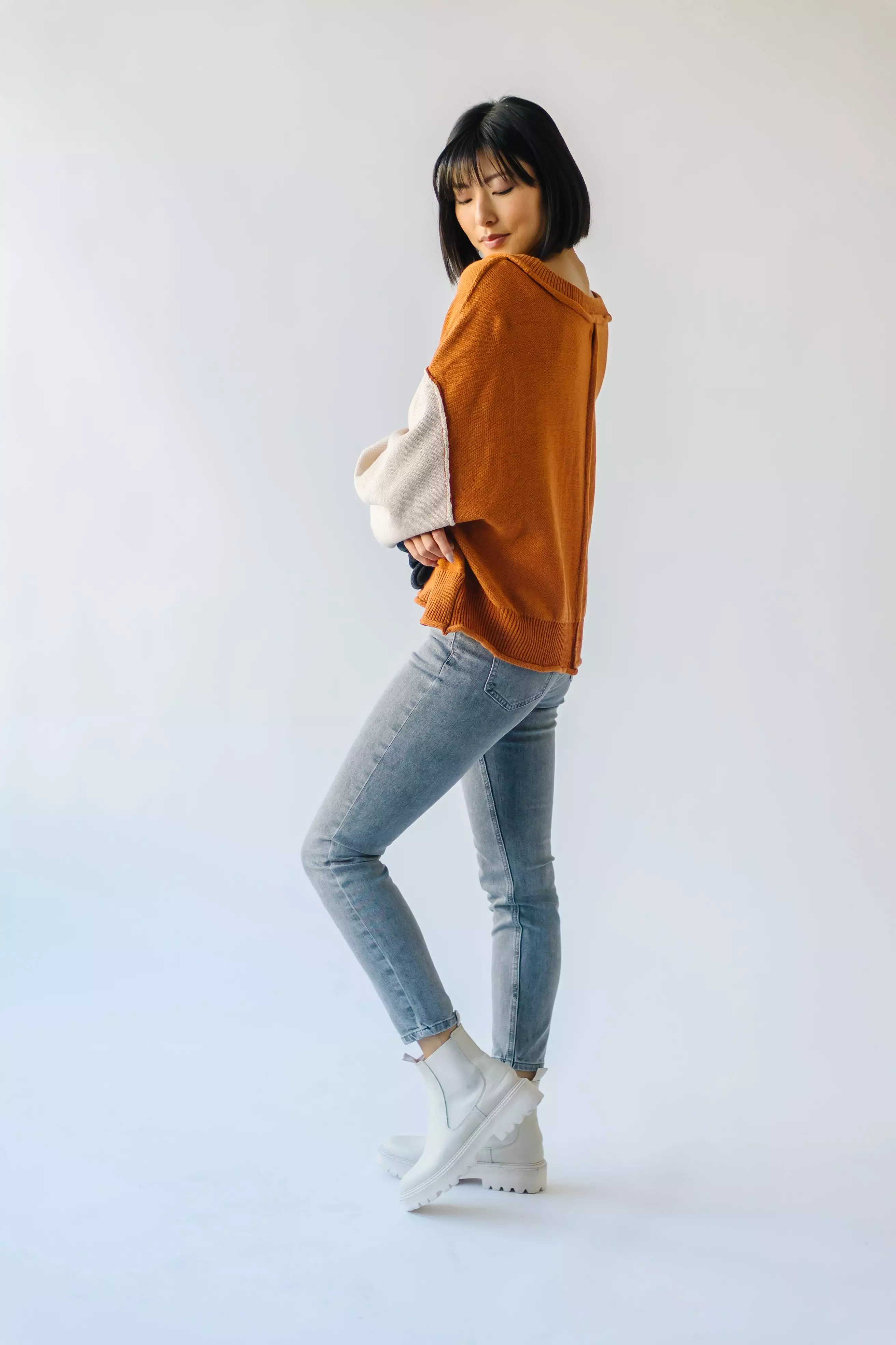 Cardona Brick Multi V-Neck Sweater (direct result)