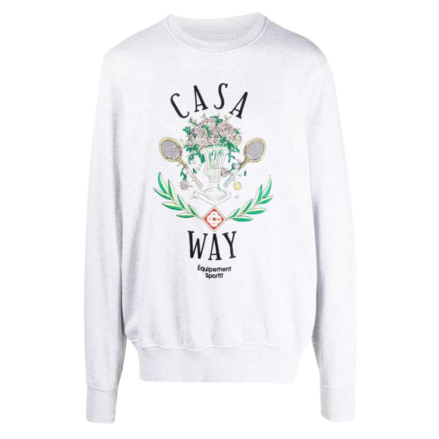 Casa Blanca gray crew neck sweatshirt