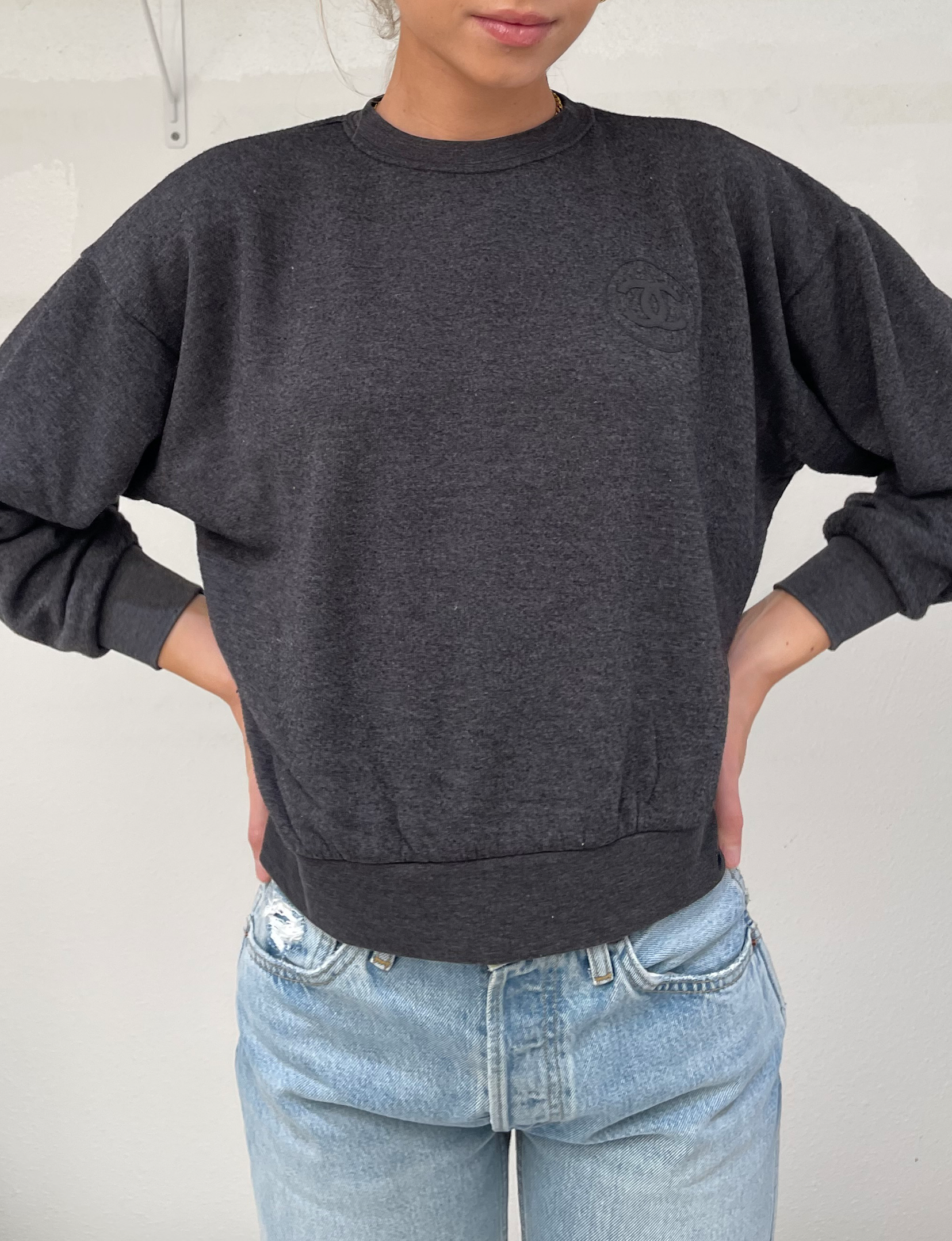 CC Link Vintage Puff Sweatshirt, Black - Best Price and Deals!