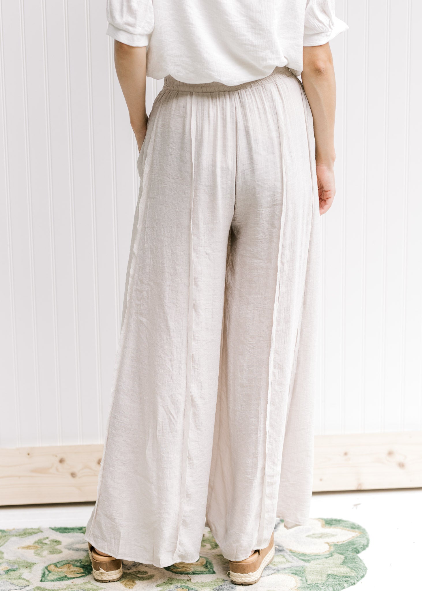 Champagne Wide Leg Pants