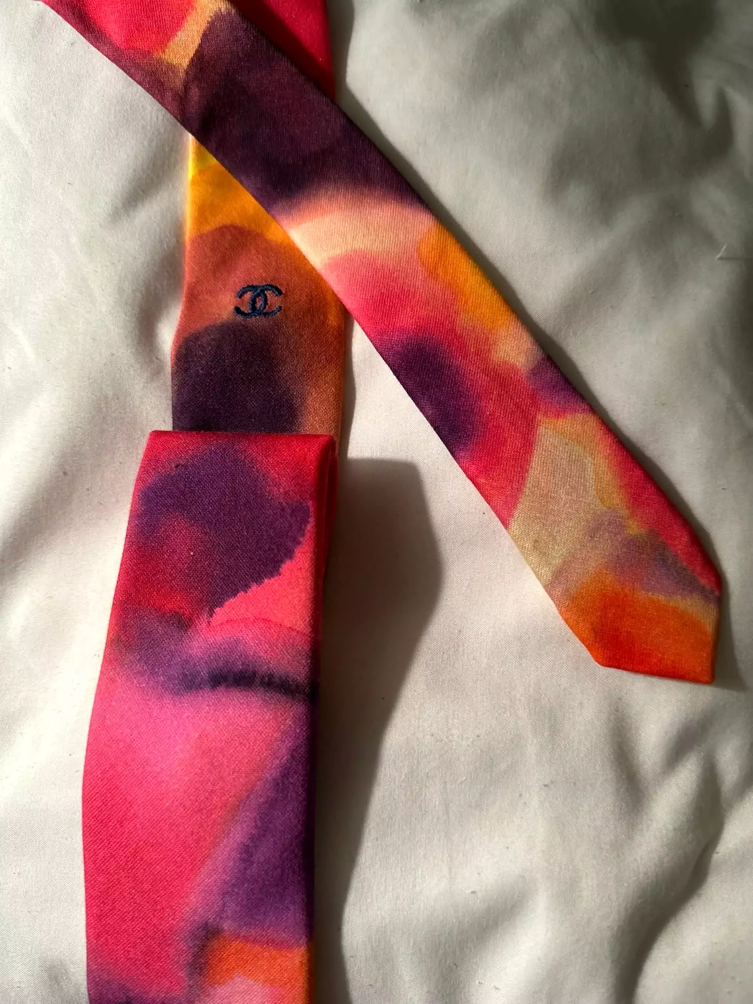 Chanel Spring 2015 Watercolor Necktie