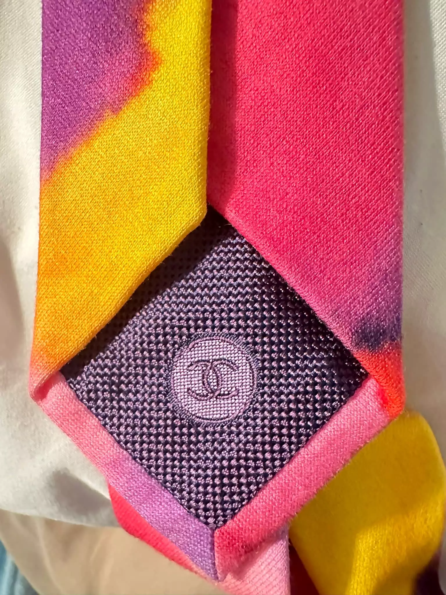 Chanel Spring 2015 Watercolor Necktie