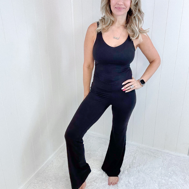 Chic Flared Jumpsuit | Butter Soft Fabric | 2 Color Options