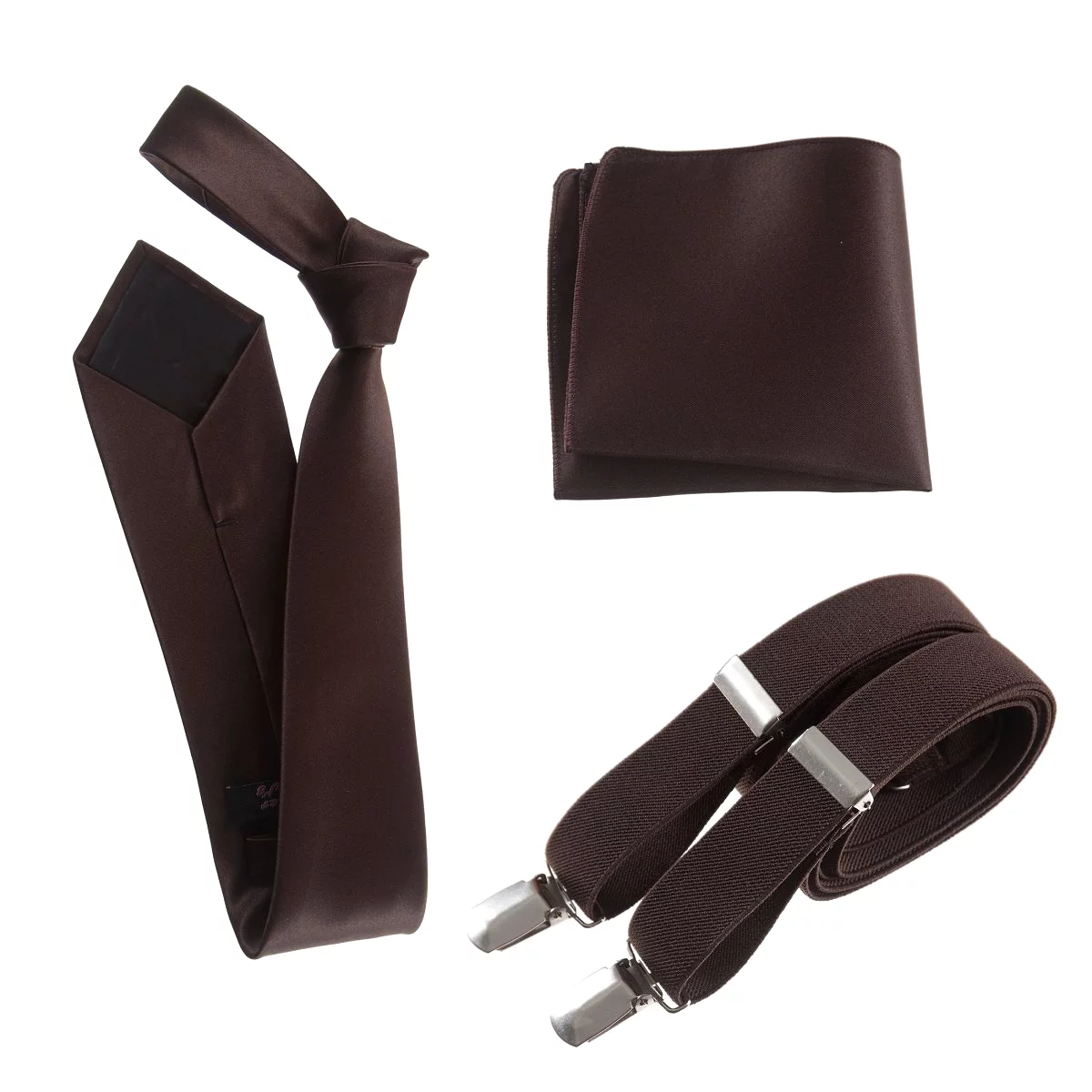 Classic Windsor Necktie Suspenders Pocket Square Sale