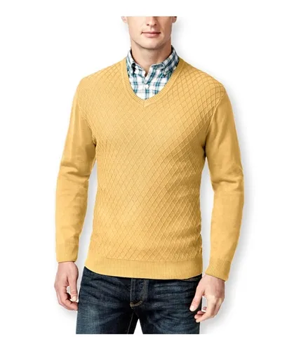 Club Room Men's Diamond Knit V-Neck Sweater