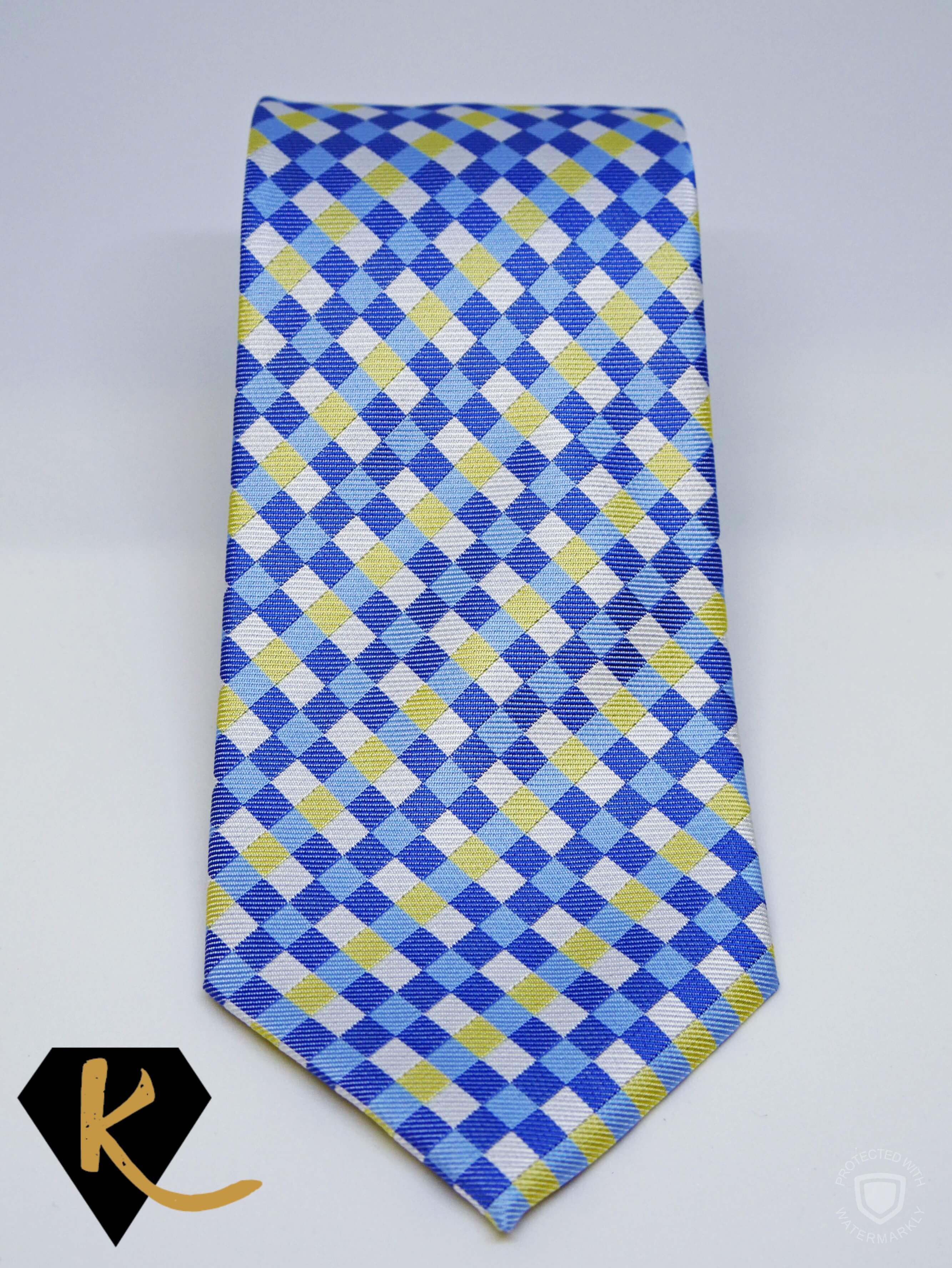 Colorful striped necktie for men.