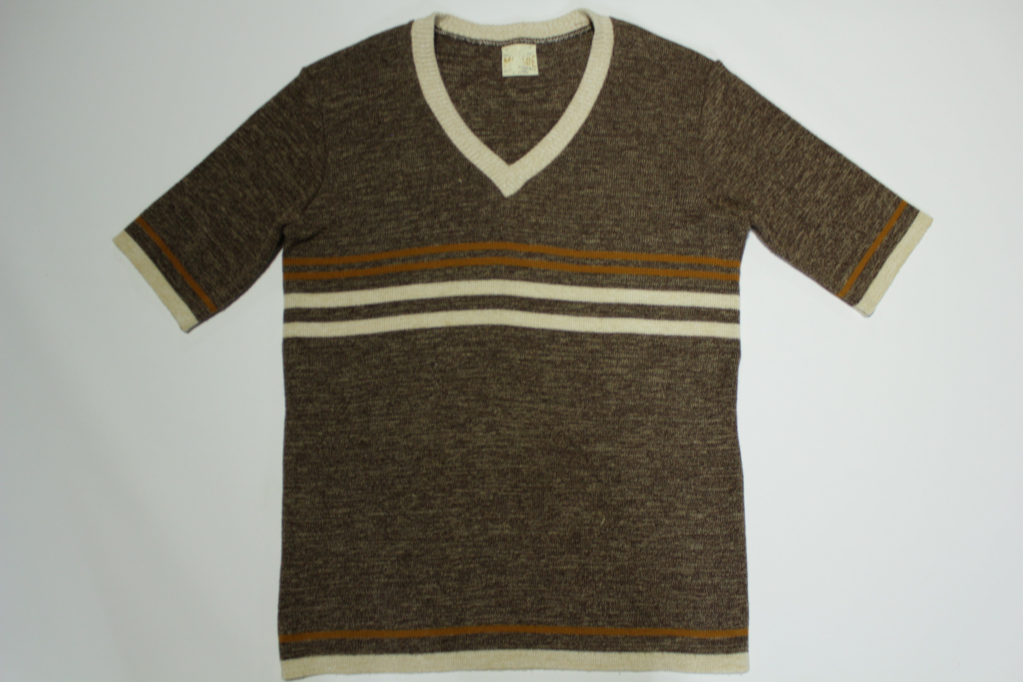 Columbia Knit Mirage 60s V-Neck Sweater T-Shirt - Vintage Style